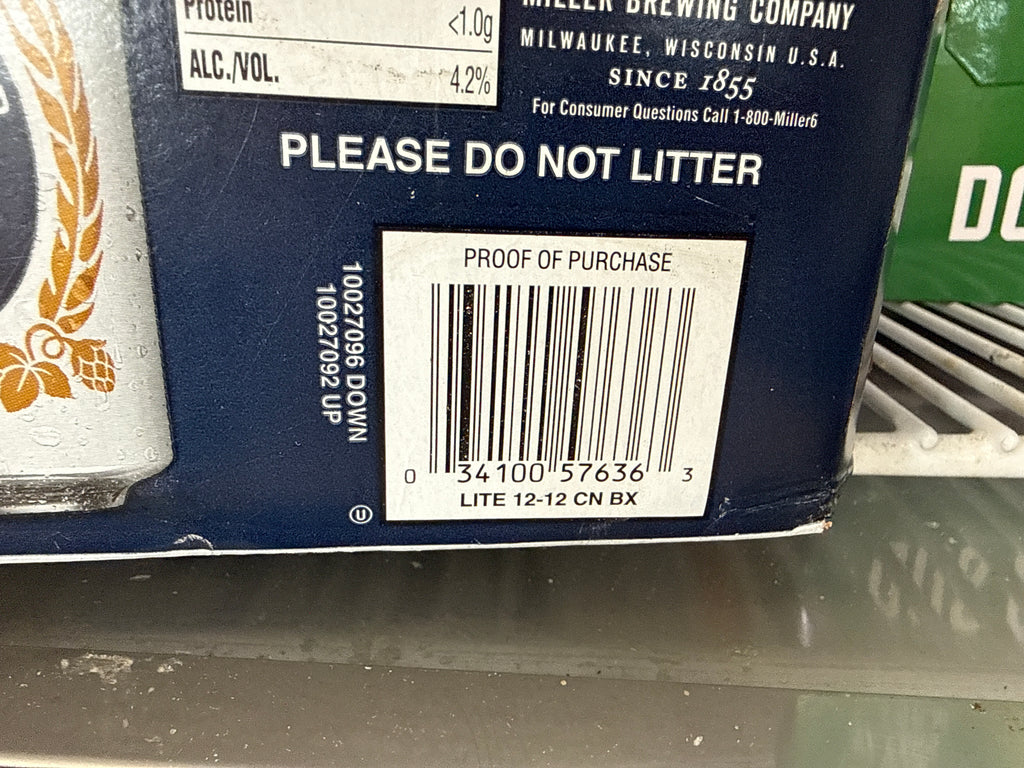 12pk Miller Lite 12oz