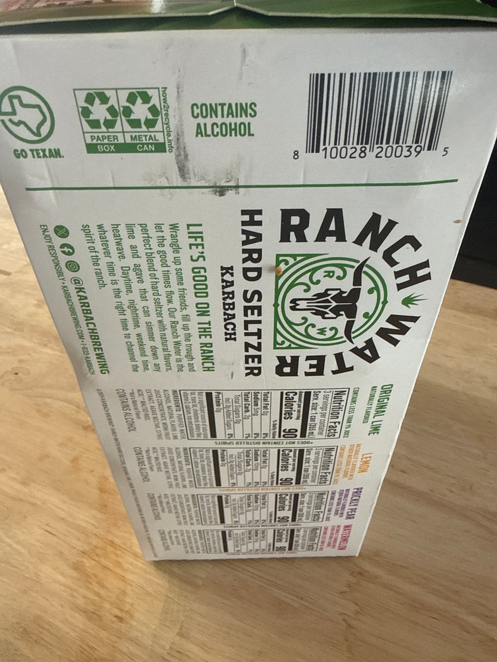 12 pk Karbach Ranch Water