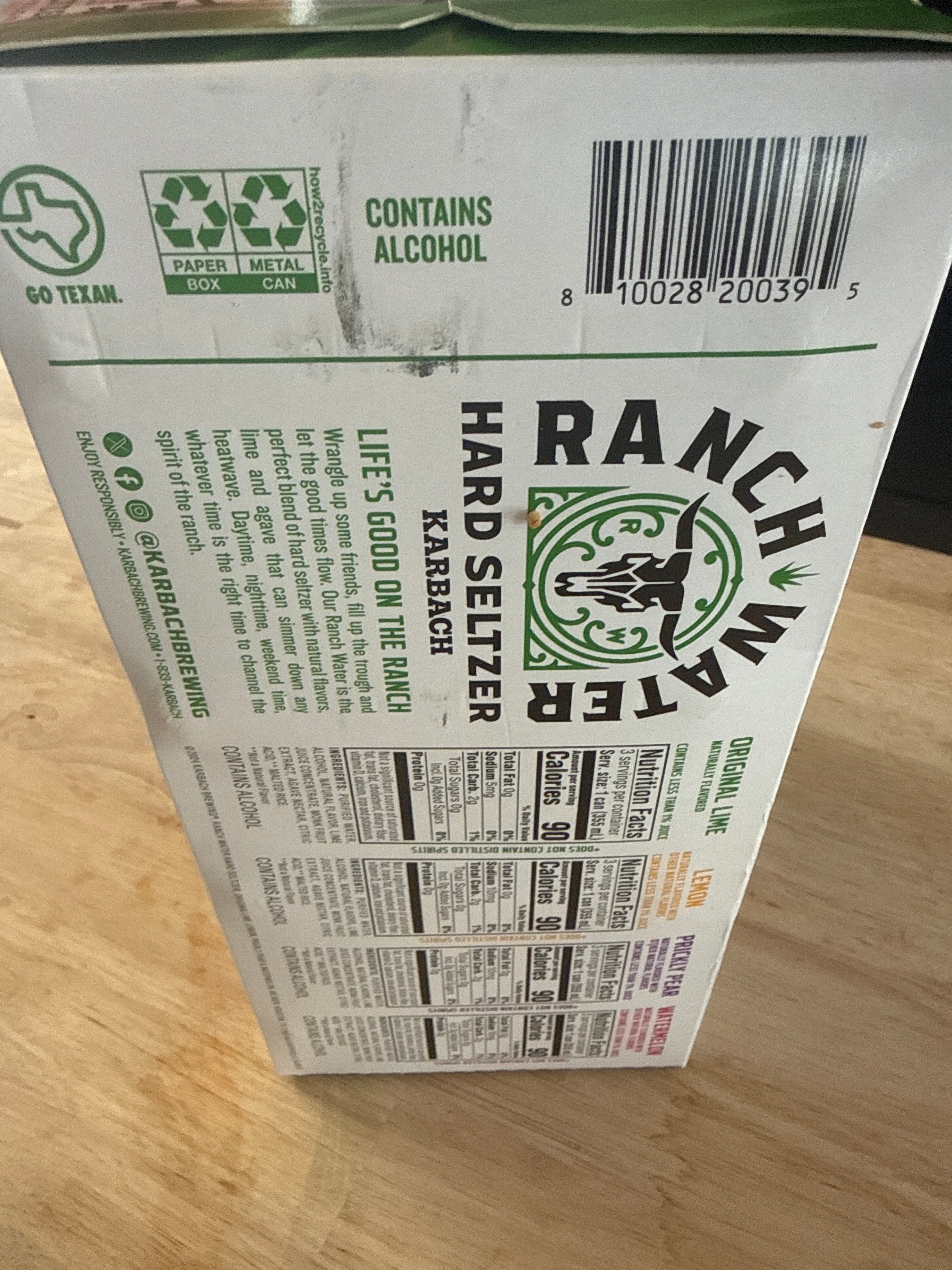 12 pk Karbach Ranch Water