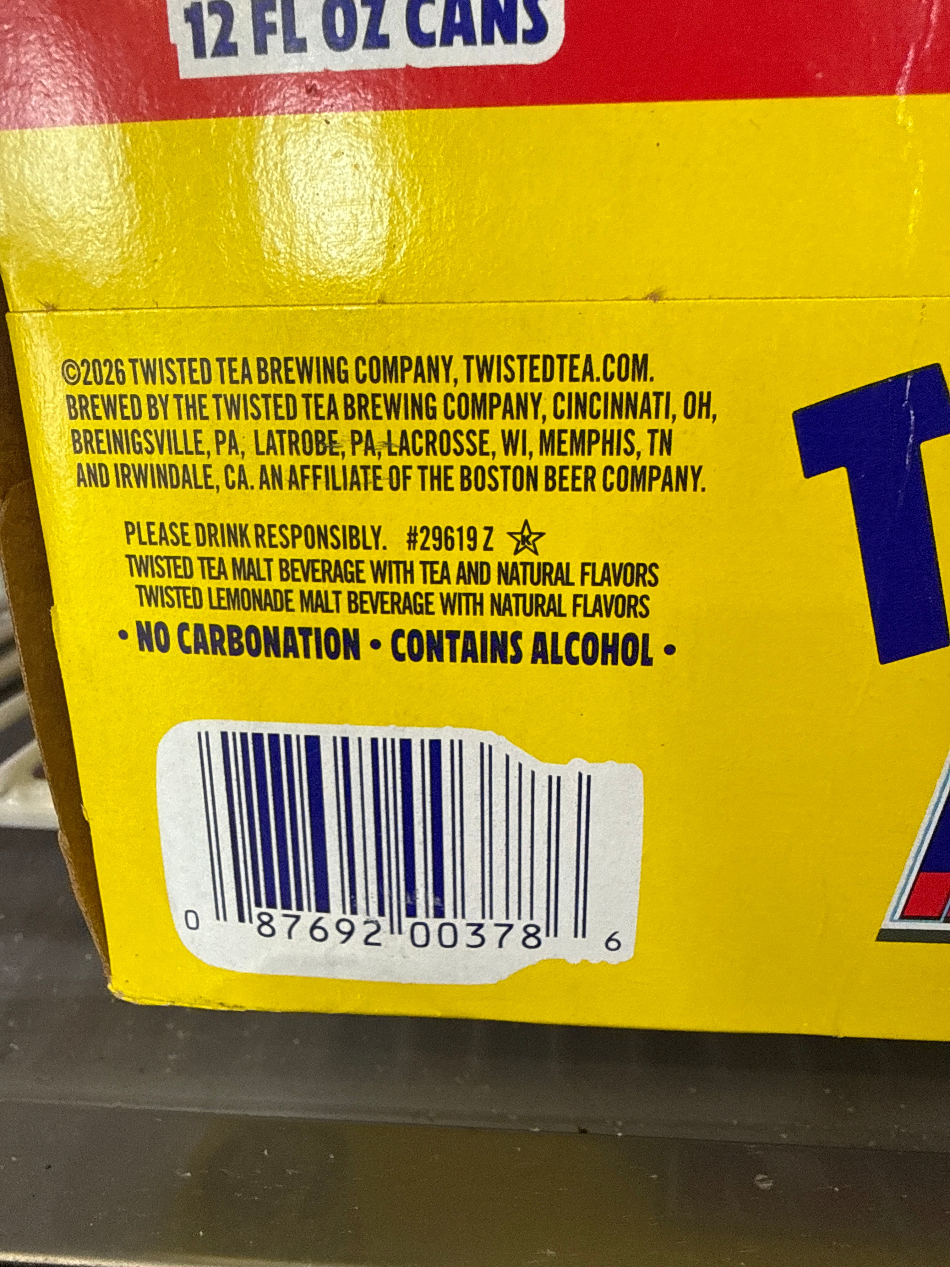 12pk Twisted Tea party pack 12oz