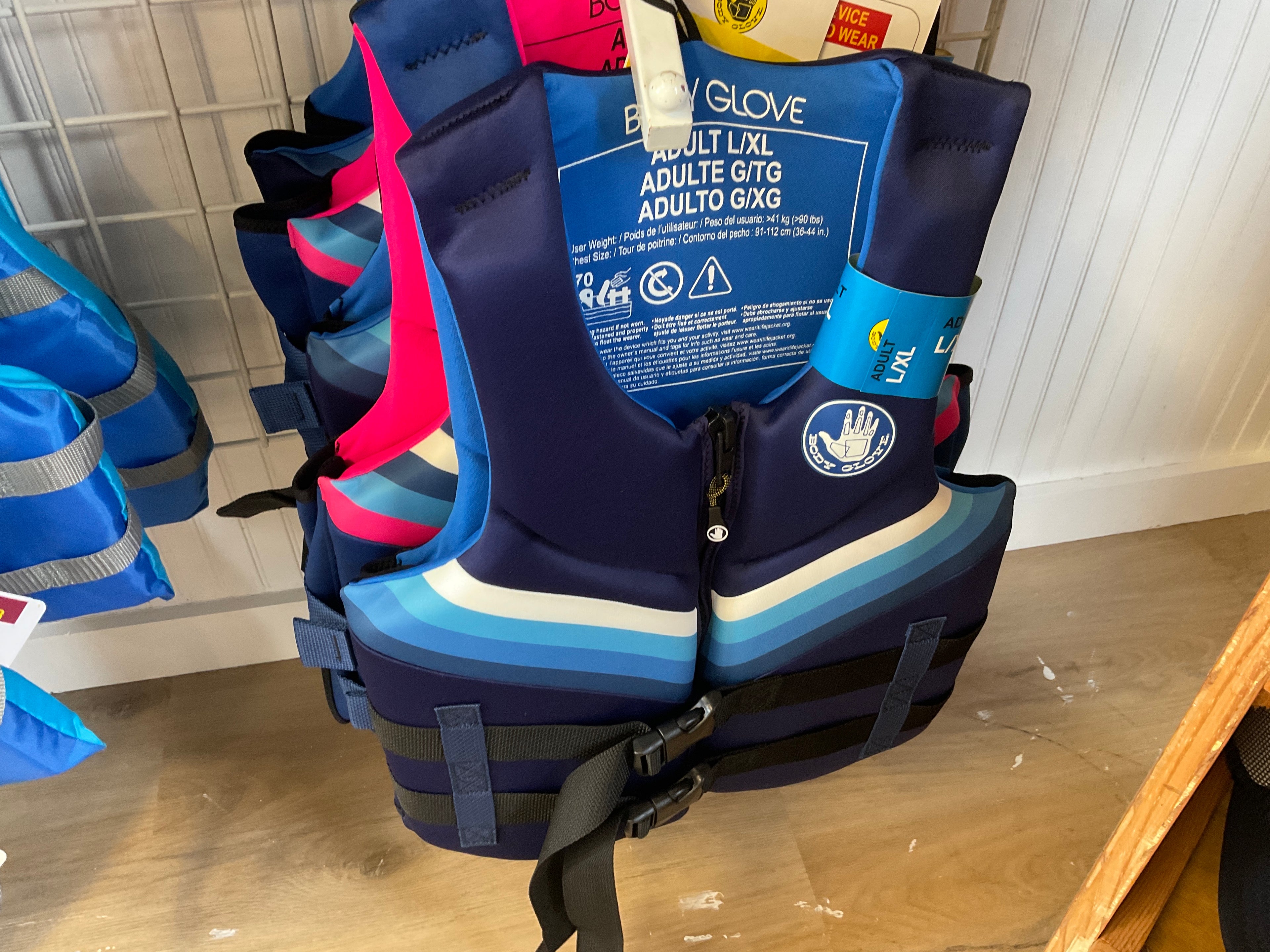 Body glove adult life jacket