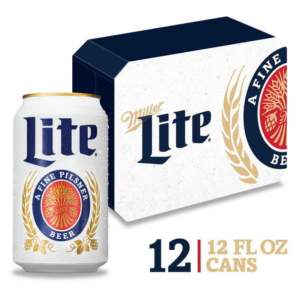 Miller Lite 12 pack 12 oz cans product photo