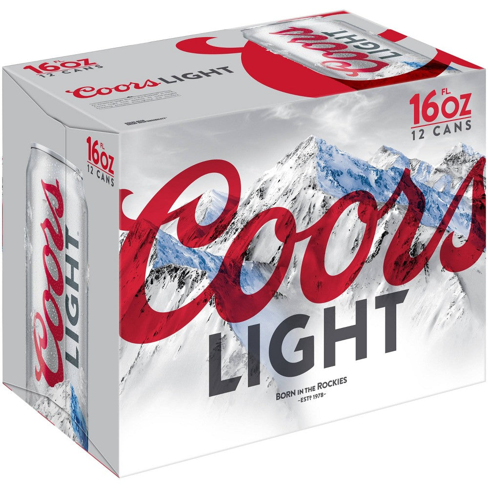 12pk Coors Light 16oz product photo
